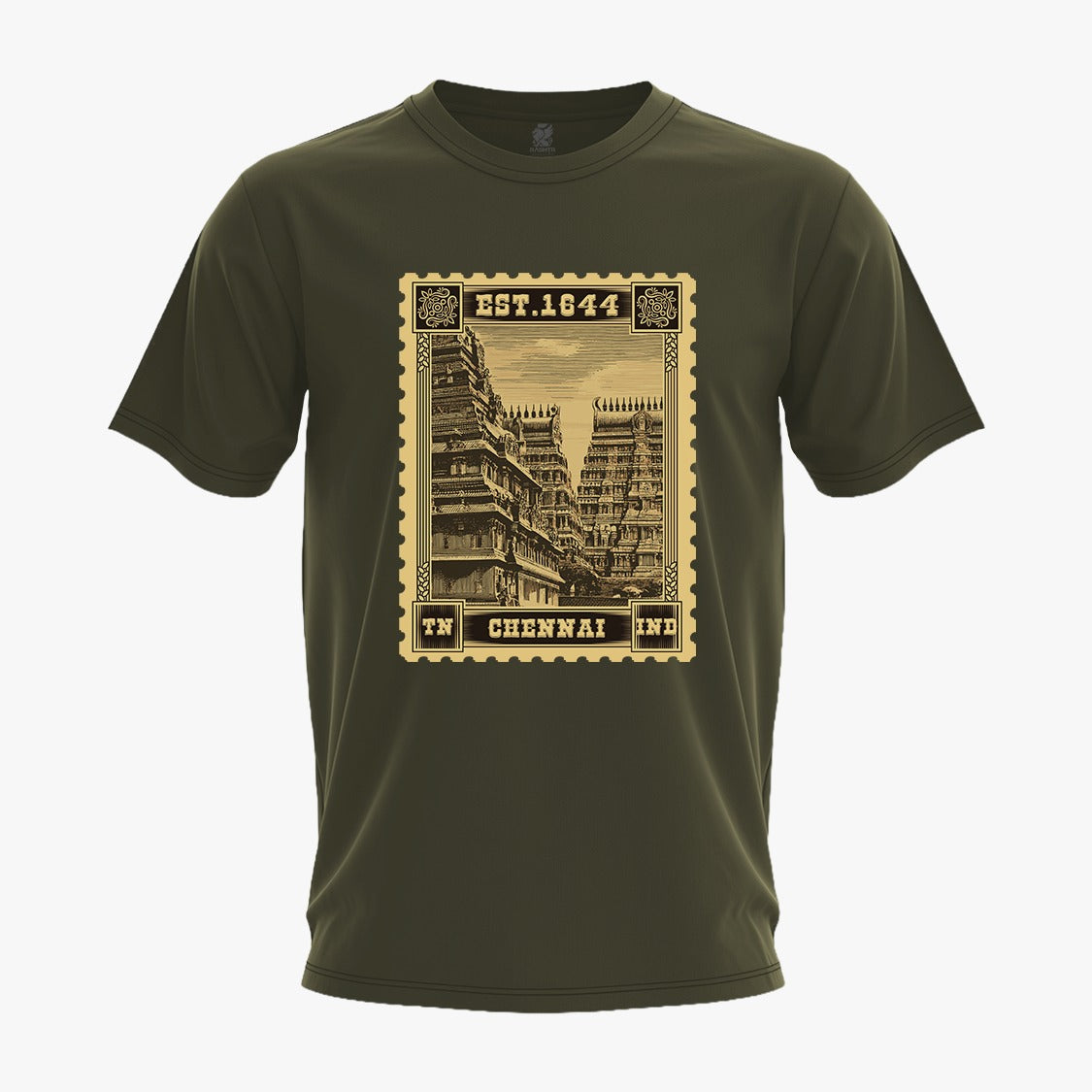 Chennai stamp Design Regular T-Shirt